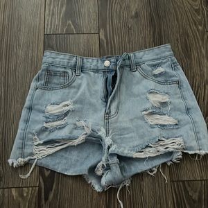 Light Washed Shorts